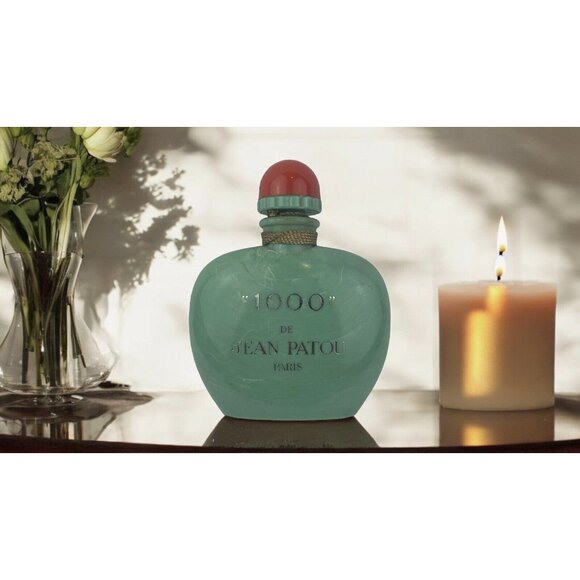 Vintage 1000 De Jean Patou Paris Green Large Factice Display Perfume Bottle RARE - Picture 6 of 15